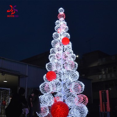 Outdoor LED Light Ball Christmas Tree